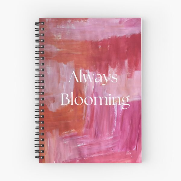 Aperçu de l'œuvre Citation sur le coup de pinceau rose et rouge toujours en fleurs créée et vendue par A Painted Garden  .