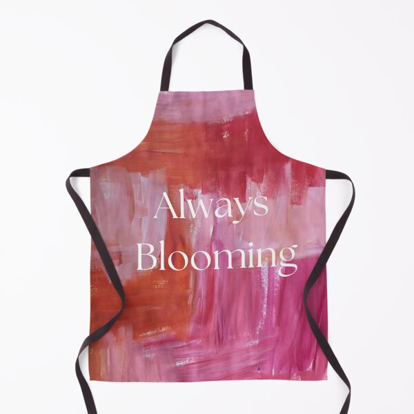 Item preview, Always Blooming Pink Red Brushstroke Quote designed and sold by A Painted Garden .