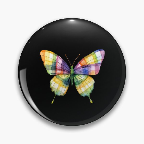Item preview, Colorful Butterfly on Black Background designed and sold by jierrfan.
