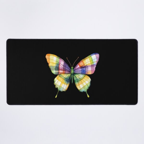 Item preview, Colorful Butterfly on Black Background designed and sold by jierrfan.