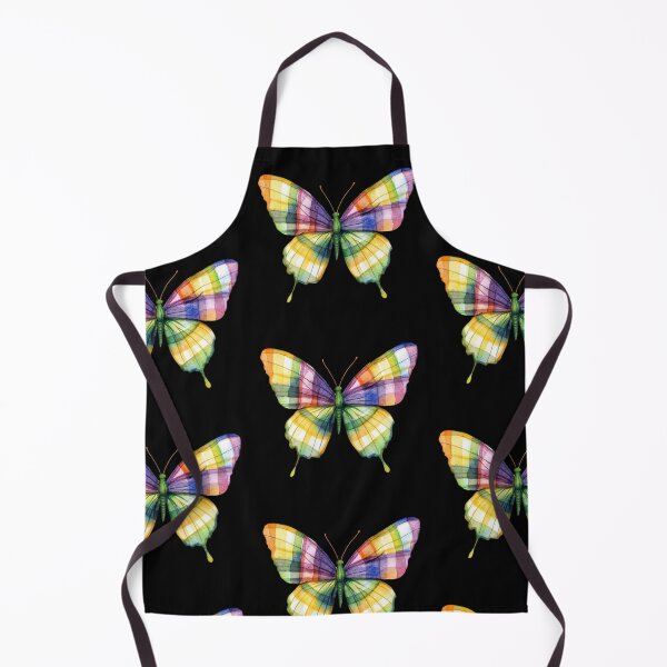 Item preview, Colorful Butterfly on Black Background designed and sold by jierrfan.