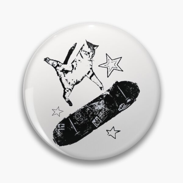 Item preview, Skateboard Cat Y2K – Vintage 90s Grunge Skater Cat designed and sold by Gbriel3.