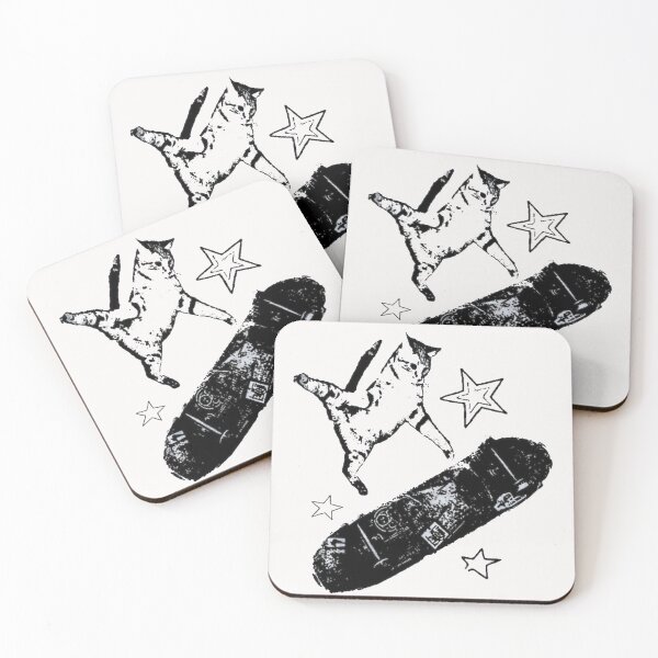 Item preview, Skateboard Cat Y2K – Vintage 90s Grunge Skater Cat designed and sold by Gbriel3.