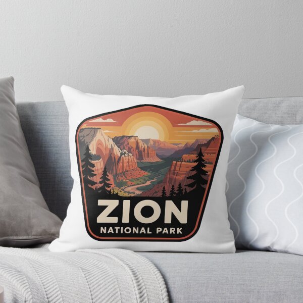 Item preview, Zion National Park Vintage Travel Badge designed and sold by Teelogic.
