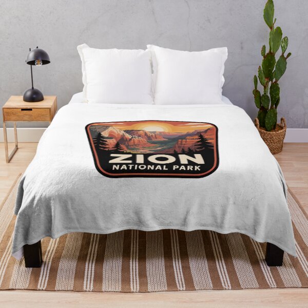 Item preview, Zion National Park Vintage Travel Badge designed and sold by Teelogic.