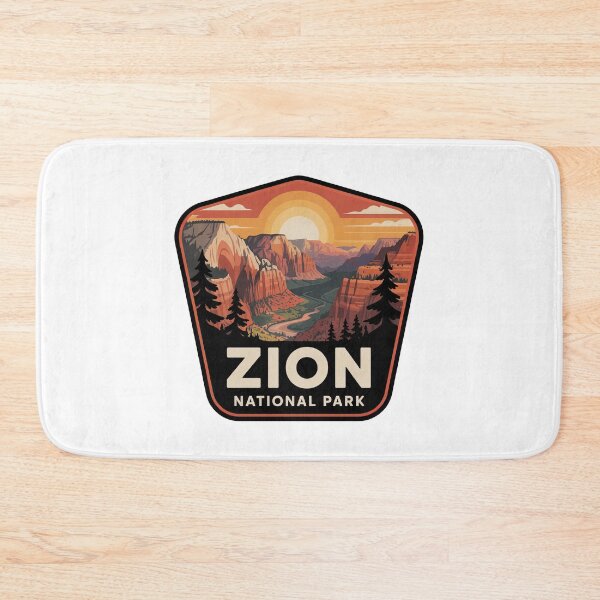Item preview, Zion National Park Vintage Travel Badge designed and sold by Teelogic.