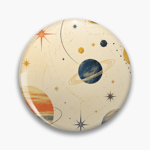 Item preview, Retro Solar System – Mid-Century Modern Planets & Stars Vintage Space Art Print designed and sold by @SHINTOSARTSTORE.