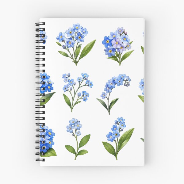 Item preview, Blue Forget Me Not Flower Bouquet Vintage Botanical Floral Aesthetic designed and sold by Rehnair.