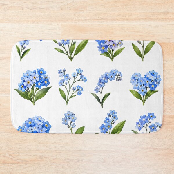 Item preview, Blue Forget Me Not Flower Bouquet Vintage Botanical Floral Aesthetic designed and sold by Rehnair.