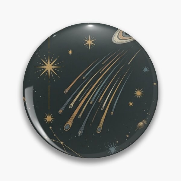 Item preview, Dark Celestial Map – Vintage Stars Planets & Comets Mystical Space Art Print designed and sold by @SHINTOSARTSTORE.