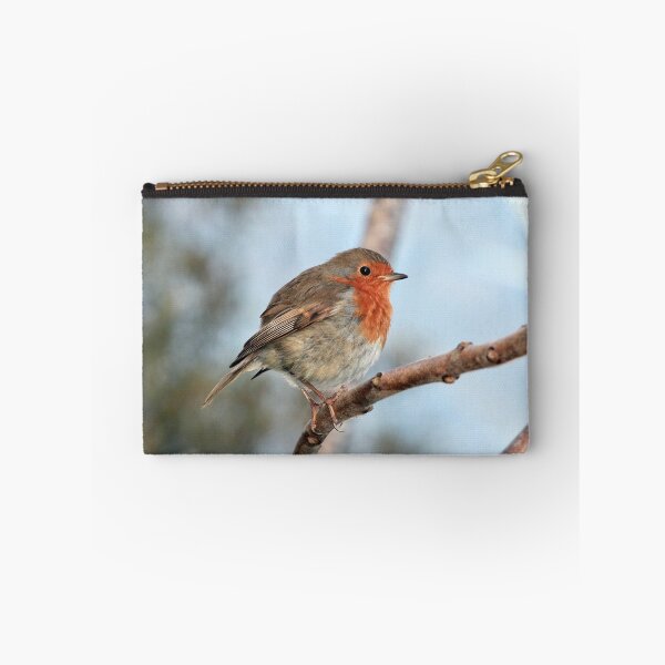 Item preview, European Robin Perched Tree Branch Wildlife Nature Photography designed and sold by leonwoods.