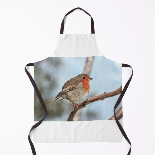 Item preview, European Robin Perched Tree Branch Wildlife Nature Photography designed and sold by leonwoods.