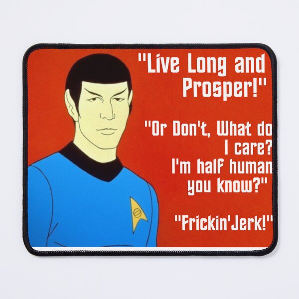 Item preview, Spock & Star Trek -- half vulcan/half human. designed and sold by Weirdly Specific.