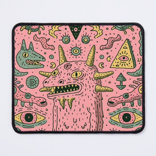 Item preview, Vibrant Cosmic Monster Realm Doodle designed and sold by Romgora.