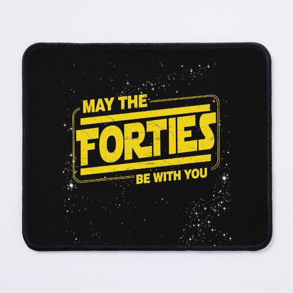 Item preview, May the Forties Be With You, 40th Year Old Funny Birthday Parody Star Gift for Anniversary, Christmas designed and sold by FernaRoje.