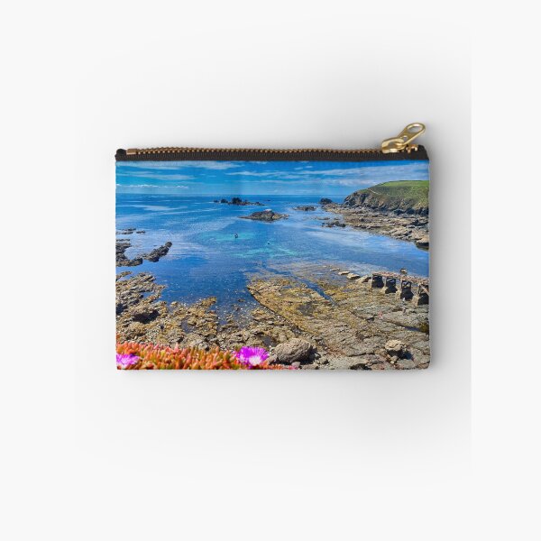 Item preview, Lizard Point Cornwall Coastal Landscape Wildflowers Photography designed and sold by leonwoods.