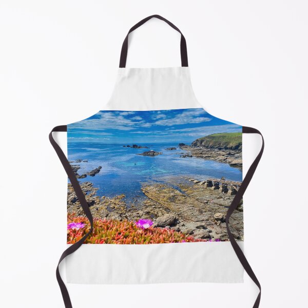 Item preview, Lizard Point Cornwall Coastal Landscape Wildflowers Photography designed and sold by leonwoods.