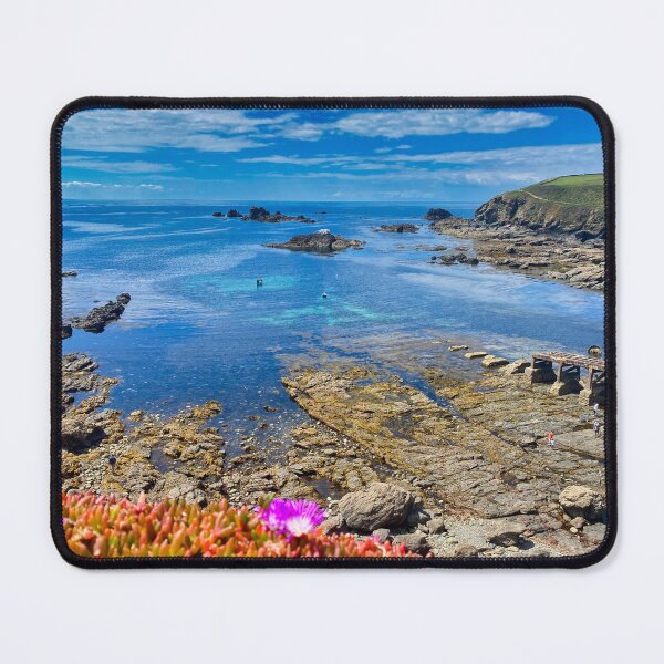 Item preview, Lizard Point Cornwall Coastal Landscape Wildflowers Photography designed and sold by leonwoods.