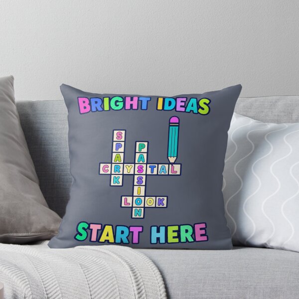 Item preview, Bright Ideas Start Here – Colorful Creative Crossword designed and sold by Aimetoi.