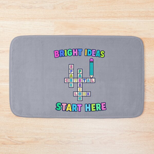 Item preview, Bright Ideas Start Here – Colorful Creative Crossword designed and sold by Aimetoi.