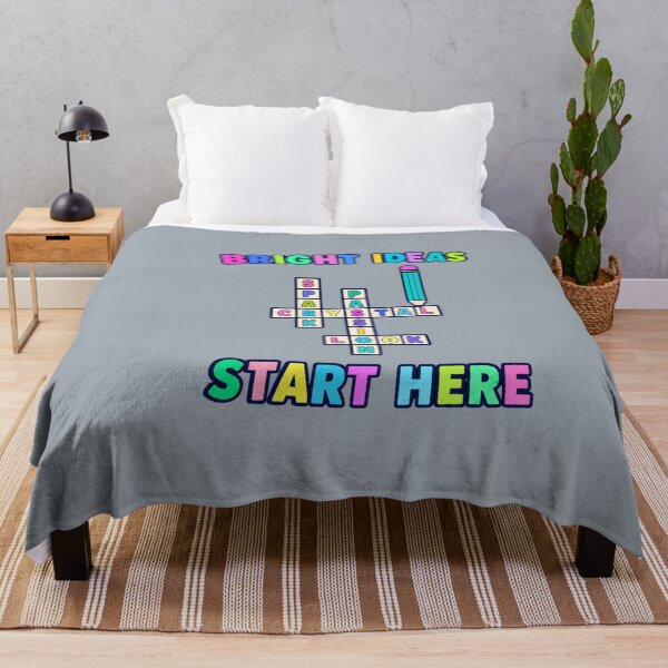 Item preview, Bright Ideas Start Here – Colorful Creative Crossword designed and sold by Aimetoi.