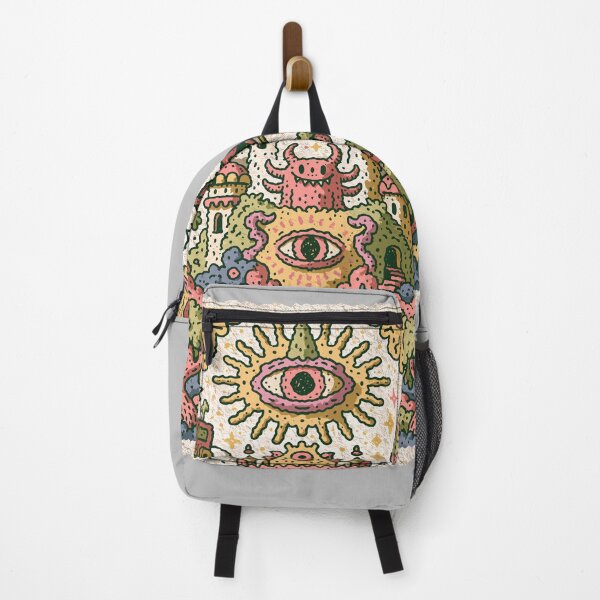 Item preview, Mystical Surreal Doodle Eye Castle Monster designed and sold by Romgora.