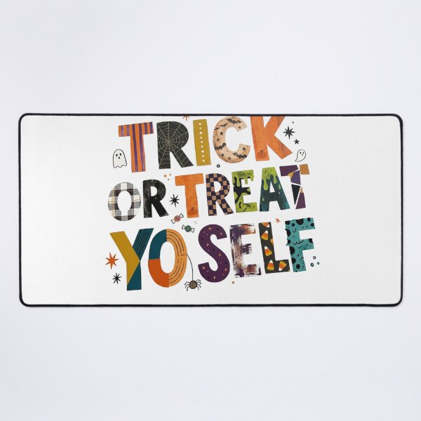Item preview, Trick or Treat Yo Self Halloween Typography designed and sold by Tafa_Design.
