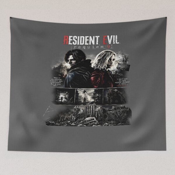 Item preview, Resident Evil 9 Requiem Grace Ashcroft Leon Kennedy Shirt, Survival Horror Game Graphic Tee, Vintage Washed Gamer Gift designed and sold by Zumbiavia.