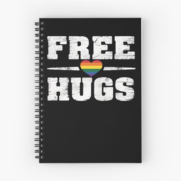 Item preview, Rainbow Heart Free Hugs designed and sold by namibambam.