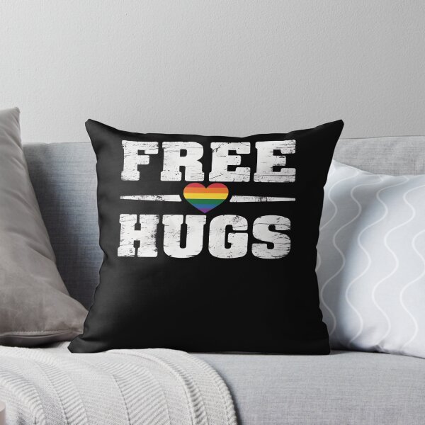Item preview, Rainbow Heart Free Hugs designed and sold by namibambam.