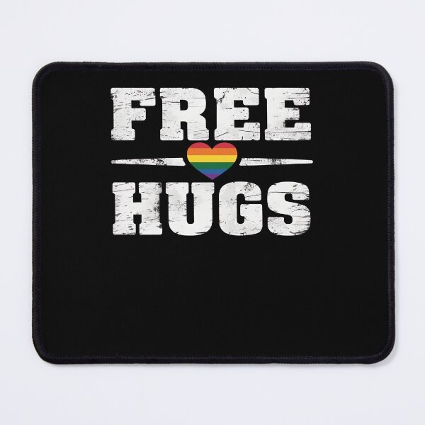 Item preview, Rainbow Heart Free Hugs designed and sold by namibambam.