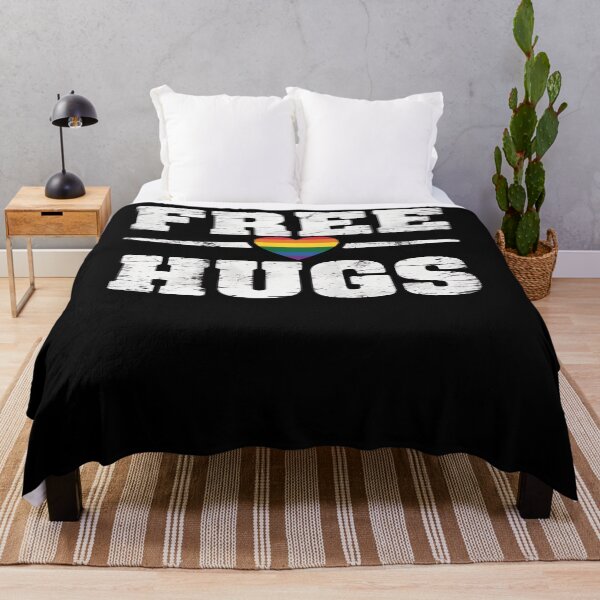 Item preview, Rainbow Heart Free Hugs designed and sold by namibambam.