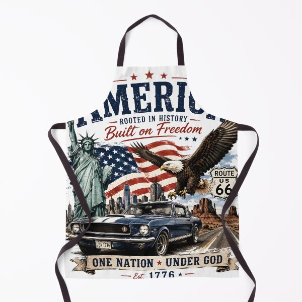 Item preview, America Built On Freedom Patriotic Eagle Classic Muscle Car 1776 designed and sold by Kimos Creative Store.