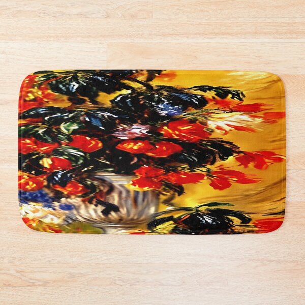 Item preview, Red Azaleas in a Pot: A Brilliant Impressionist Study of Vibrant Blossoms designed and sold by artdesignsnow.