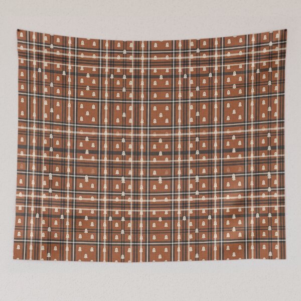 Item preview, Halloween Plaid - Scandinavian Seamless Halloween Pattern designed and sold by inkaylindesign.