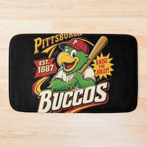 Item preview, Pittsburgh Buccos Baseball Parrot Retro Art designed and sold by Loopdrawings.