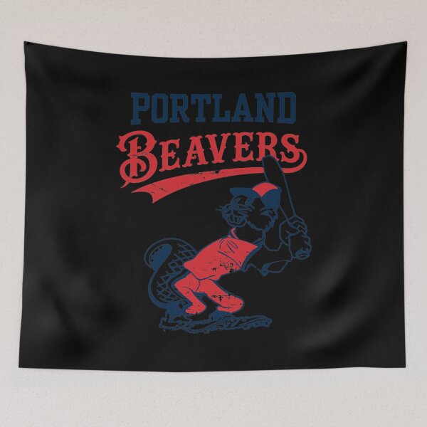Item preview, Portland Beavers Vintage Baseball Mascot designed and sold by Loopdrawings.