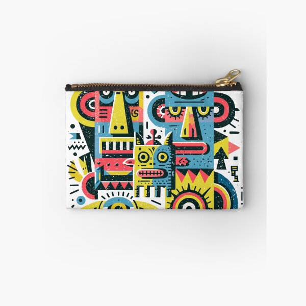 Item preview, Vibrant Abstract Folk Art Geometric Figures designed and sold by Romgora.