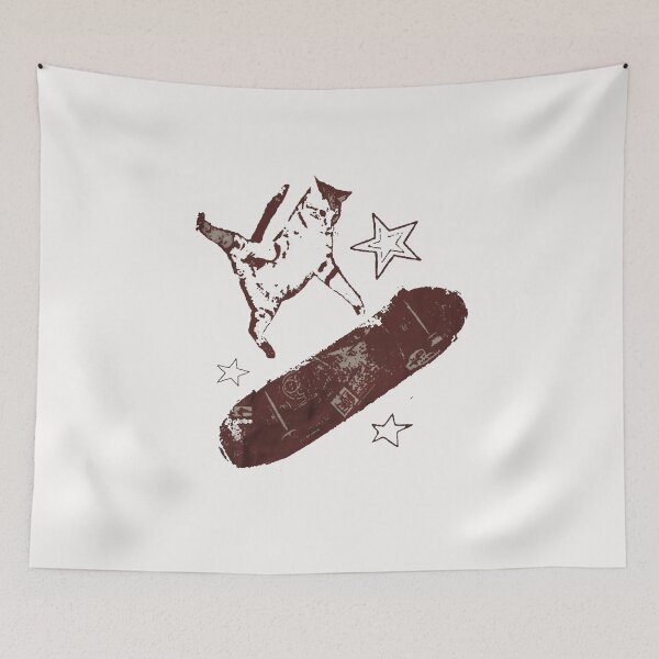 Item preview, Skateboard Cat Y2K – Vintage 90s Grunge Skater Cat designed and sold by Gbriel3.
