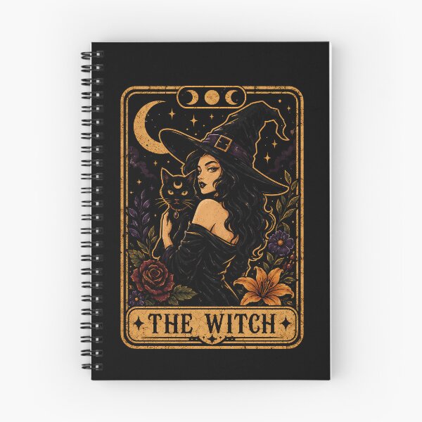 Item preview, Enchanting witch with cat and floral elements halloween designed and sold by rafaeltto.