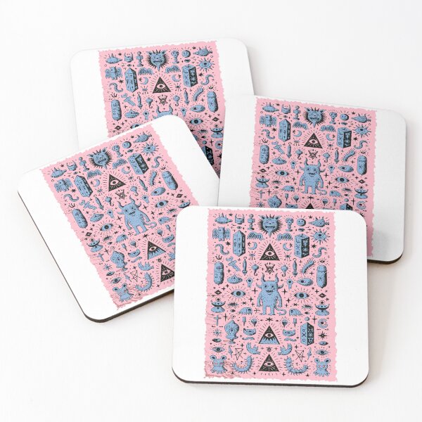 Artikelvorschau, Esoteric Mystical Doodle Monster Pattern entworfen und verkauft von Romgora.