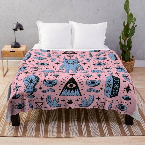 Item preview, Esoteric Mystical Doodle Monster Pattern designed and sold by Romgora.