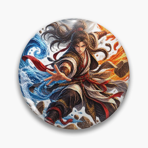Item preview, Four Elements Elemental Warrior Fantasy Art designed and sold by redengineers.