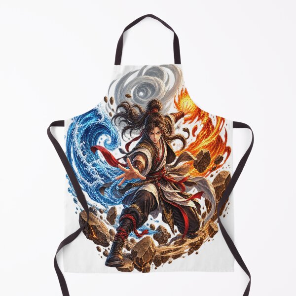 Item preview, Four Elements Elemental Warrior Fantasy Art designed and sold by redengineers.