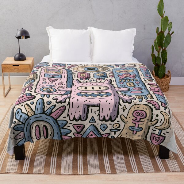Item preview, Whimsical Pastel Monster Doodle Design designed and sold by Romgora.