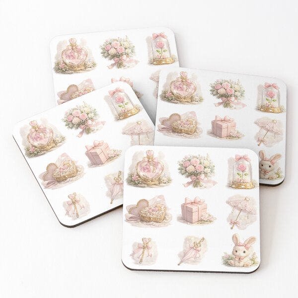 Item preview, Vintage Princess Core Gold Tiara Pink Rose Bunny Aesthetic designed and sold by Rehnair.