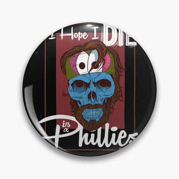 Item preview, Hope I Die In a Philly Jersey Skull Art designed and sold by Loopdrawings.