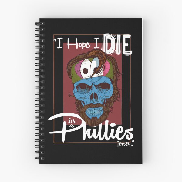 Item preview, Hope I Die In a Philly Jersey Skull Art designed and sold by Loopdrawings.