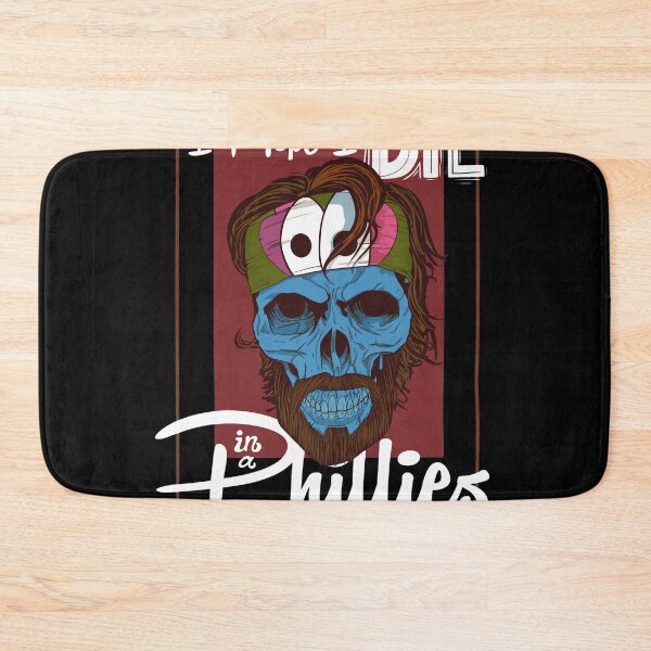 Item preview, Hope I Die In a Philly Jersey Skull Art designed and sold by Loopdrawings.