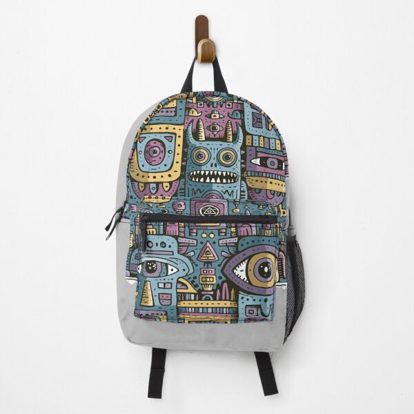 Item preview, Intricate Maximalist Doodle Monster Machine Art designed and sold by Romgora.